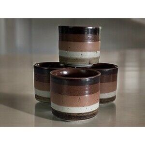 Ceramic/Pottery Saki, Tea, Planter, Espresso Cups - Set of 4